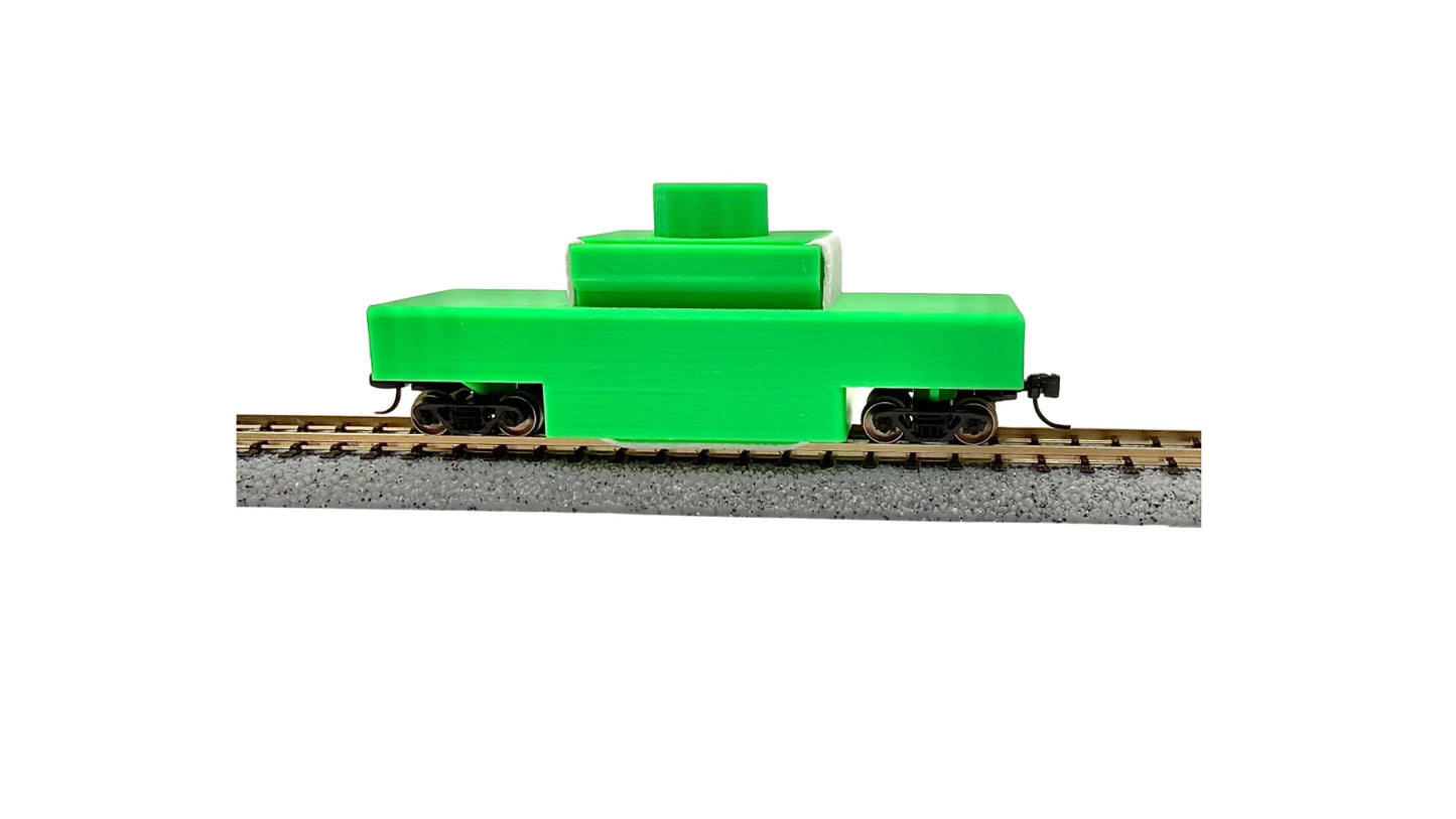 N Scale Model Railroad Track Cleaning Car