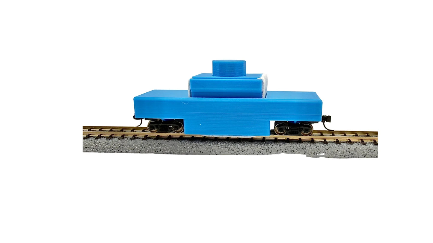 N Scale Model Railroad Track Cleaning Car