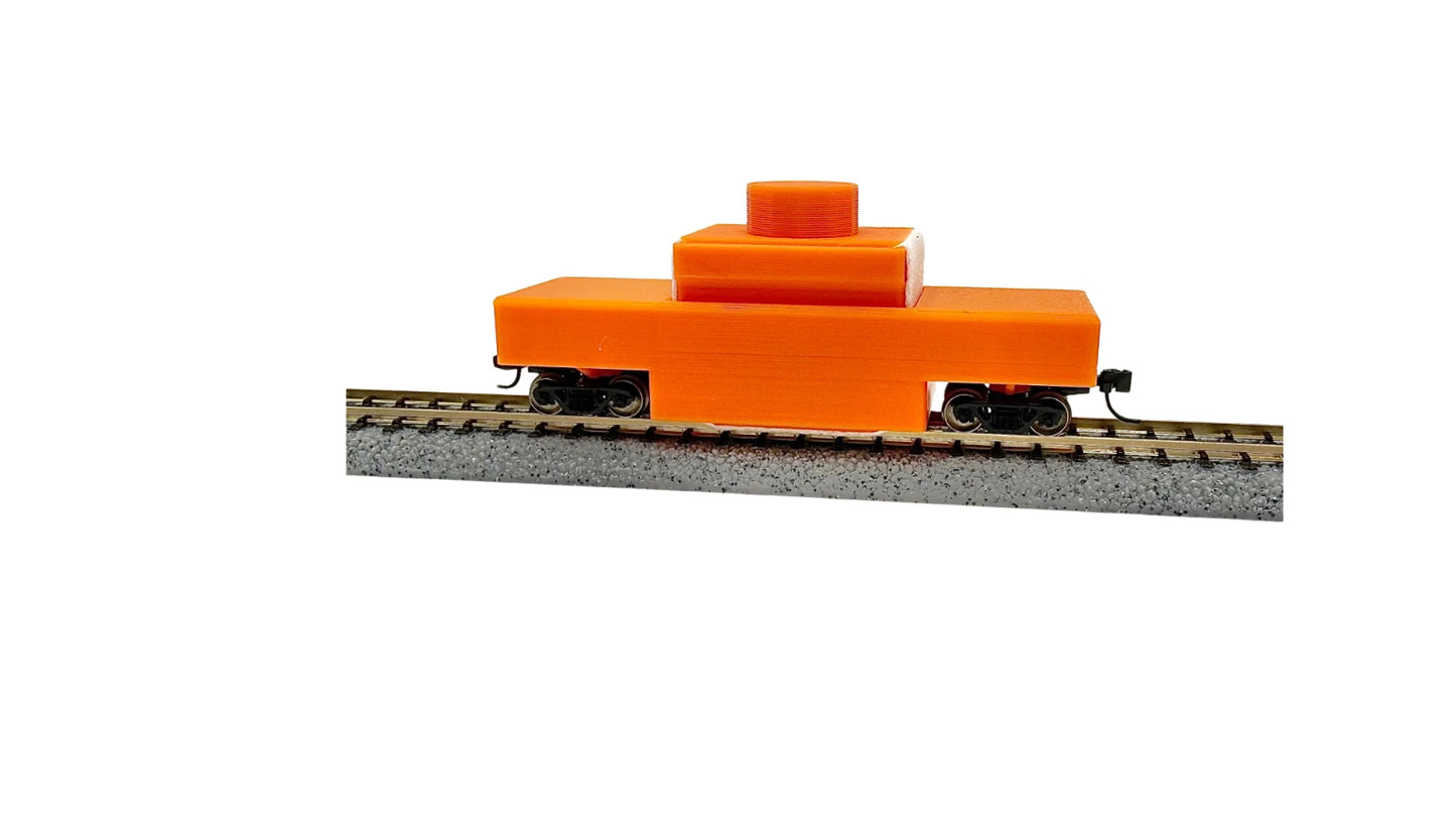 N Scale Model Railroad Track Cleaning Car