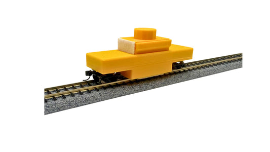 N Scale Model Railroad Track Cleaning Car