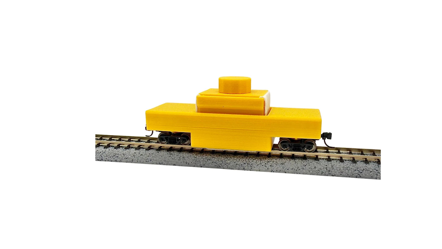 N Scale Model Railroad Track Cleaning Car