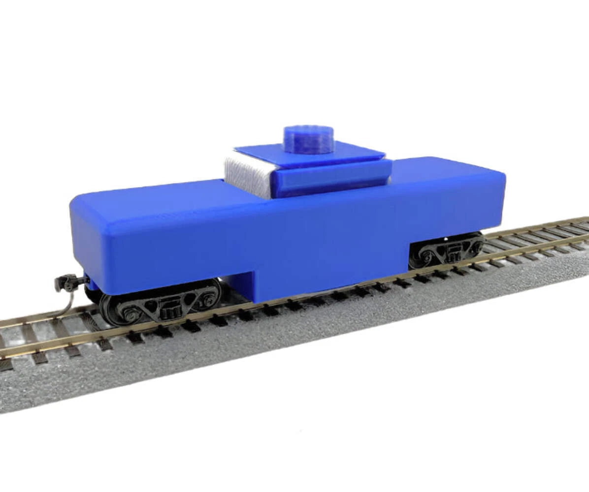 HO Scale Model Railroad Track Cleaning Car