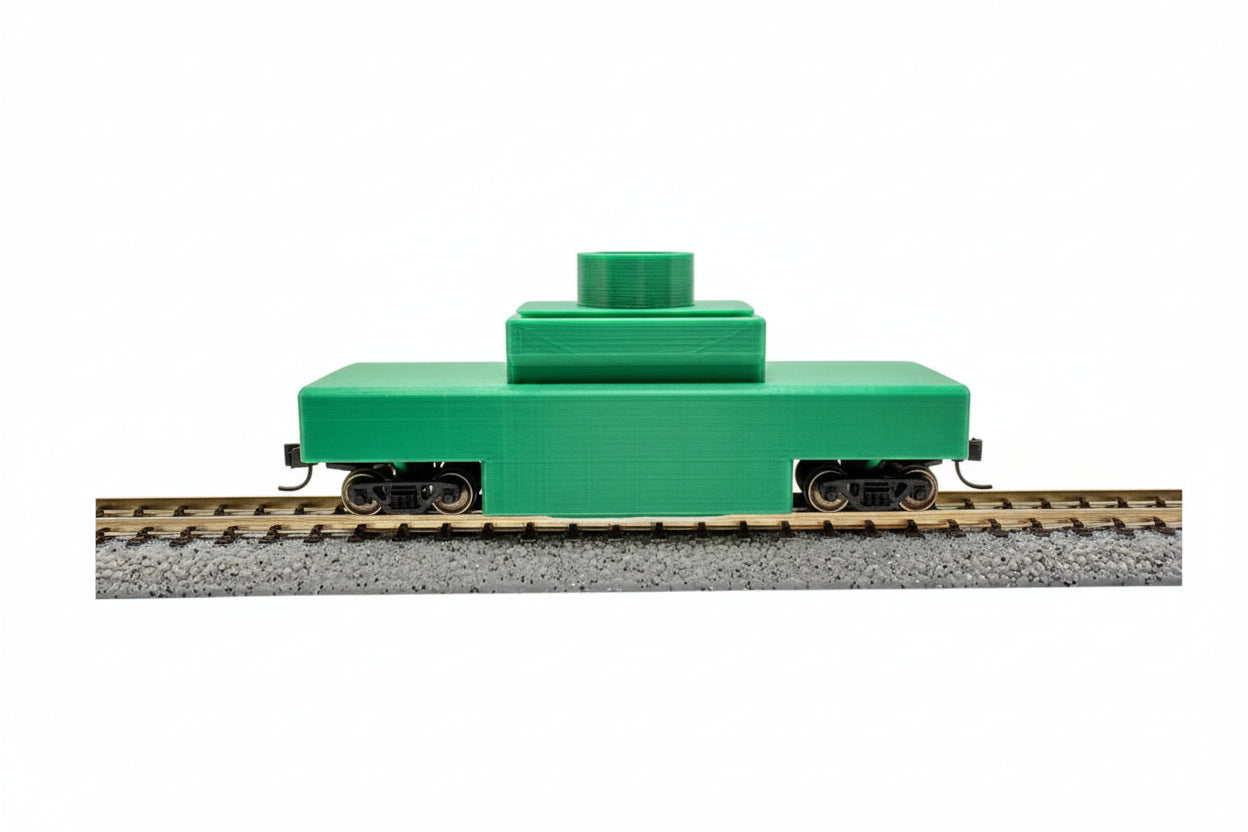 N Scale Model Railroad Track Cleaning Car