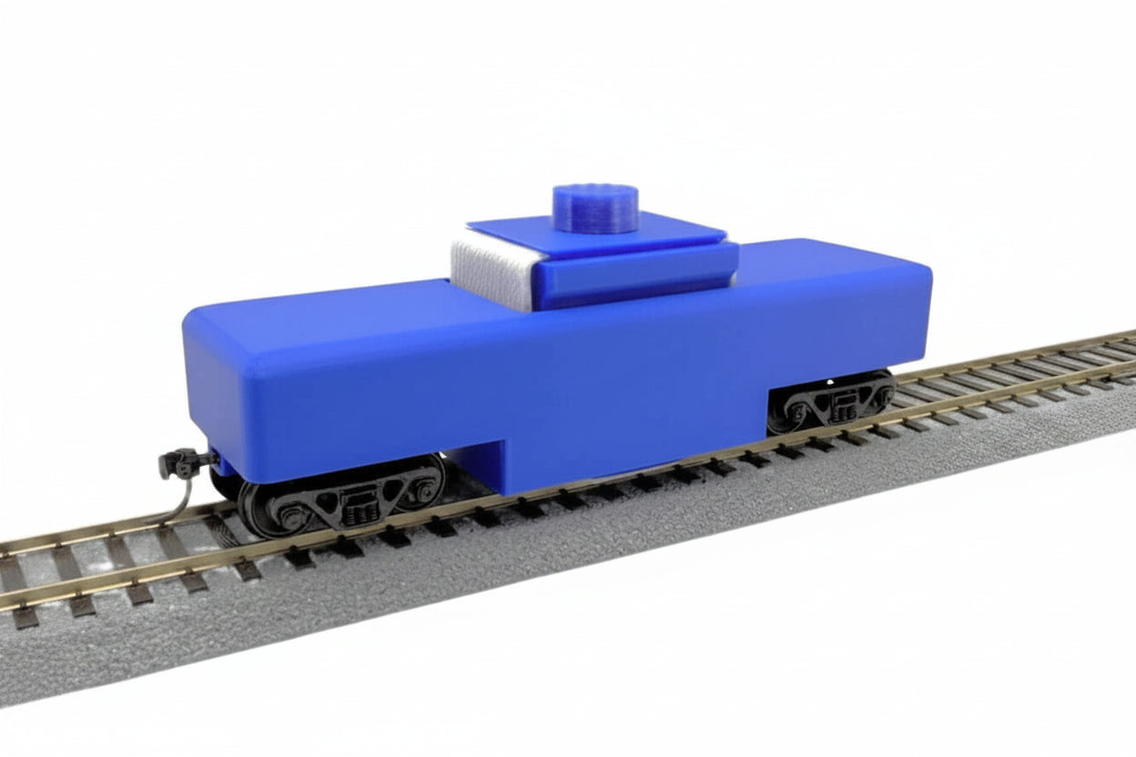 HO Scale Model Railroad Track Cleaning Car