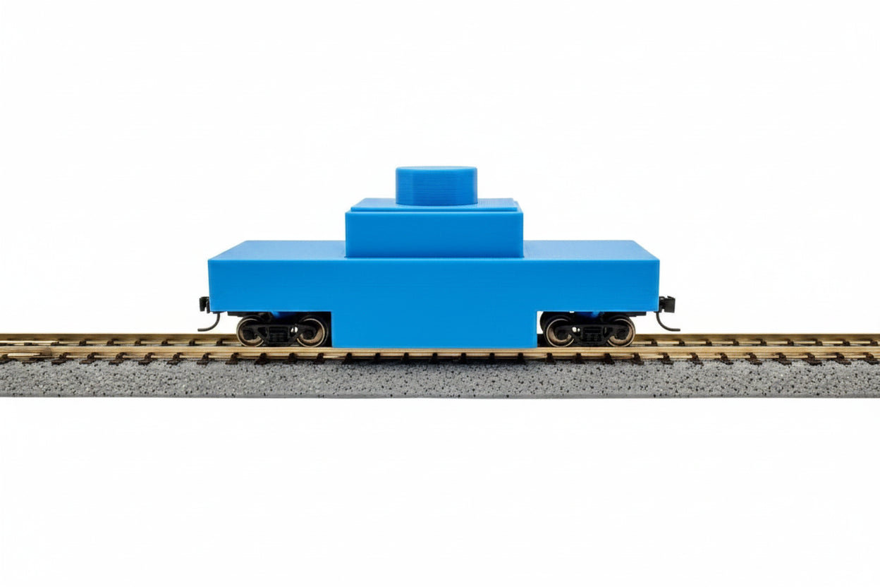 N Scale Model Railroad Track Cleaning Car