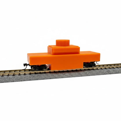 N Scale Model Railroad Track Cleaning Car