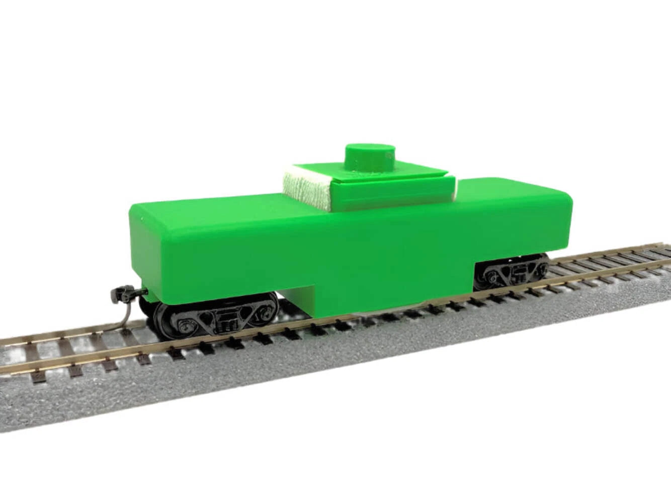 HO Scale Model Railroad Track Cleaning Car
