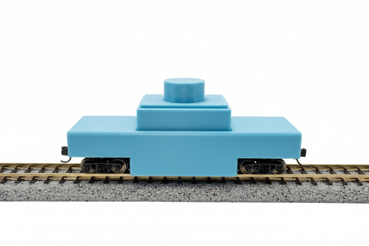 N Scale Model Railroad Track Cleaning Car
