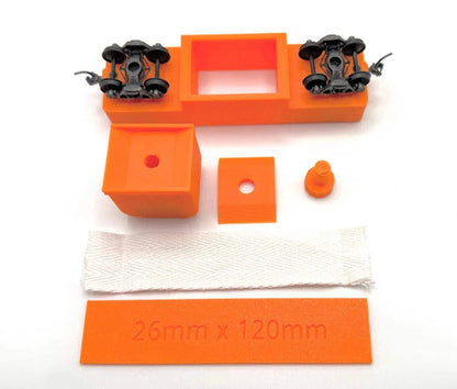 HO Scale Model Railroad Track Cleaning Car