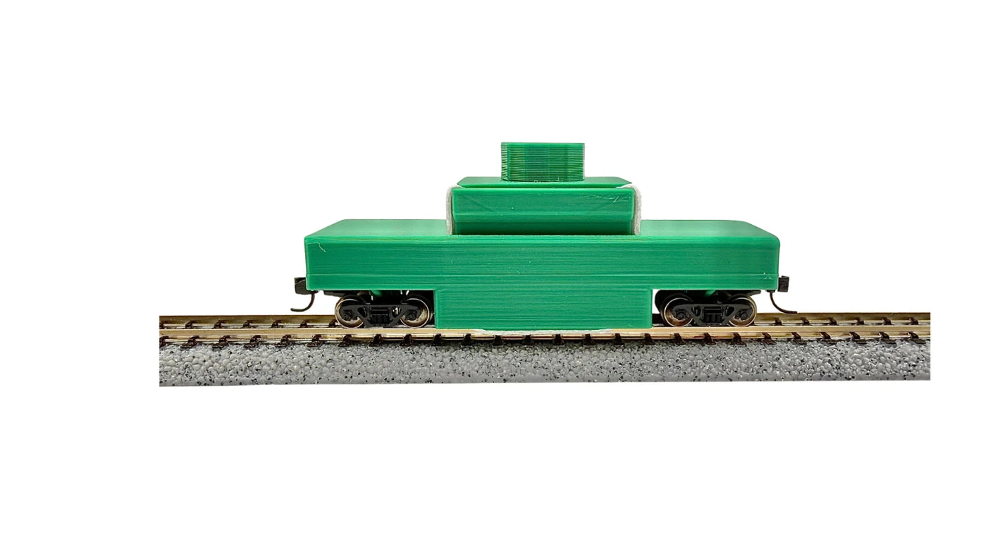 N Scale Model Railroad Track Cleaning Car